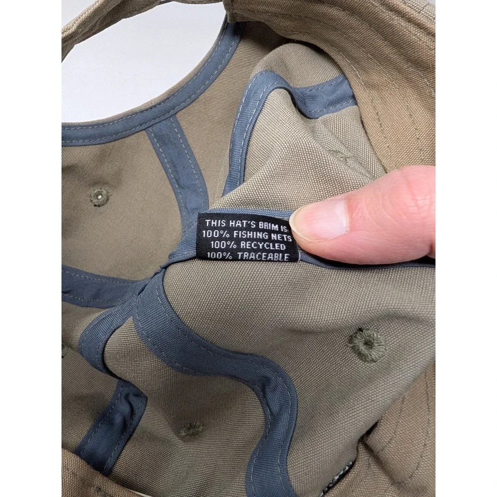 DISTRESSED FADED Patagonia P-6 Label Trad Cap Cotton Canvas Gray SUNFADED‎